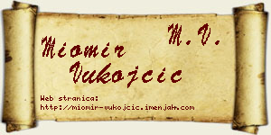 Miomir Vukojčić vizit kartica